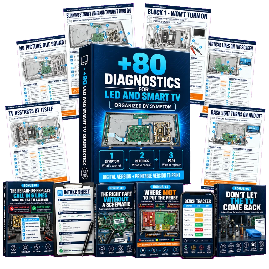 80 LED and Smart TV Diagnostics, complete package